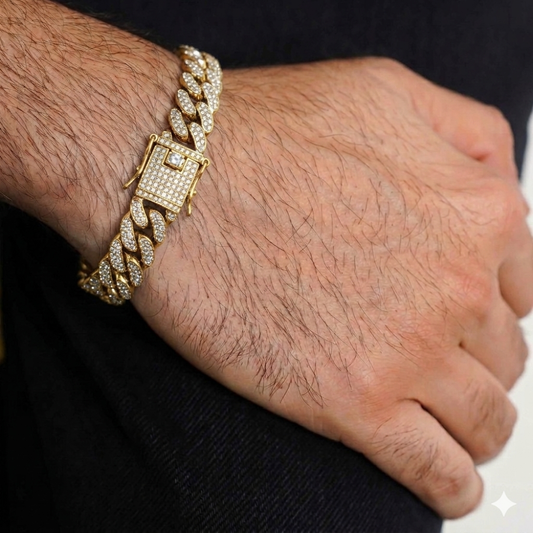 Cuban iced bracelet