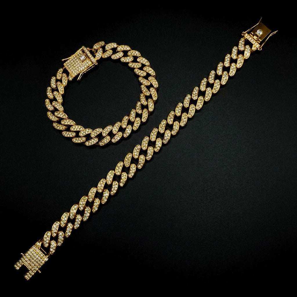Cuban iced bracelet