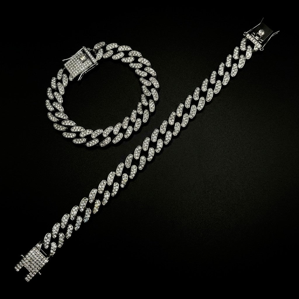 Cuban iced bracelet